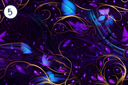Enchanting Blue Faries and Butterflies - Adhesive Vinyl 12x12 Sheets - 12 Design Options