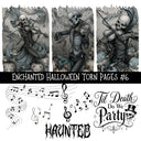 Enchanted Halloween Torn Pages UV DTF Decal sheets 10 Designs available