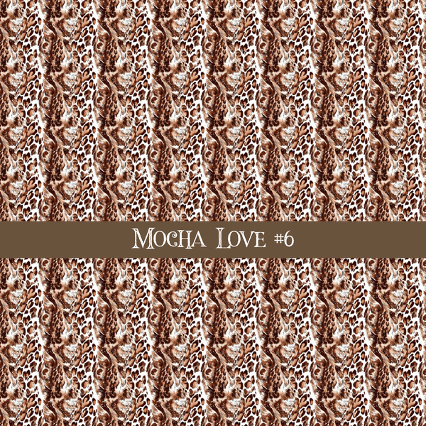 Mocha Love- vinyl sheets 20 (Patterns to choose from)
