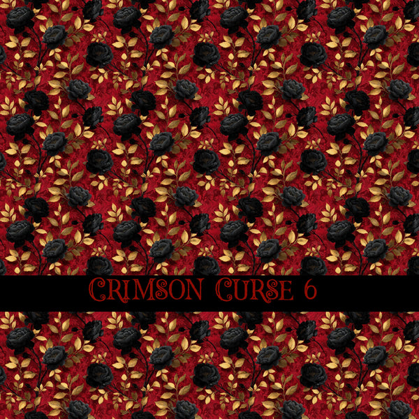 Crimson Curse Vinyl collection- 12x12 vinyl sheets-14 designs available