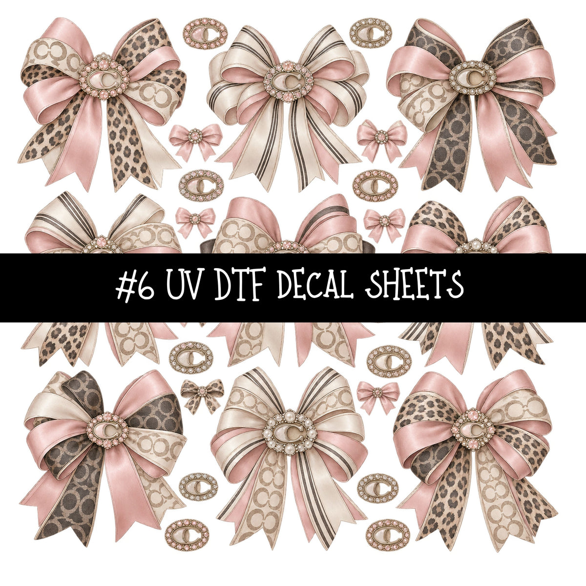 Bougie Nutcracker Coach UV DTF Decal sheets 11 Designs available