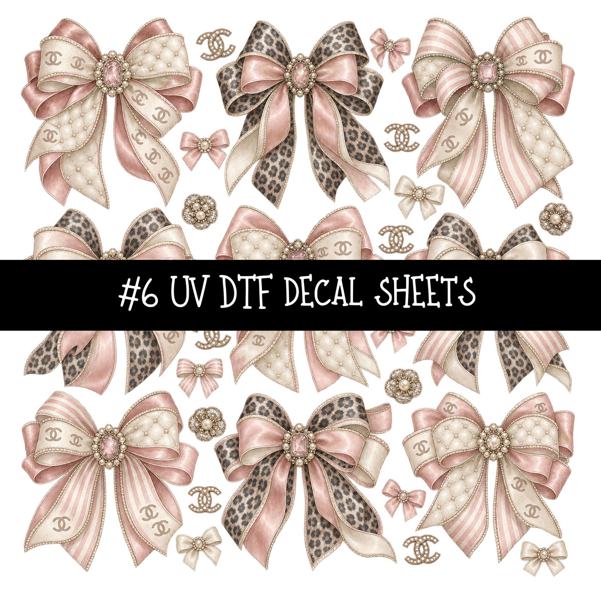 Bougie Nutcracker Chanel UV DTF Decal sheets 11 Designs available