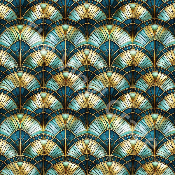 Stained Peacock - Adhesive Vinyl Wrap and 12x12 Sheets - 12 Design Options