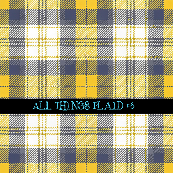 All Things Plaid- 12x12 vinyl sheets-12 designs available