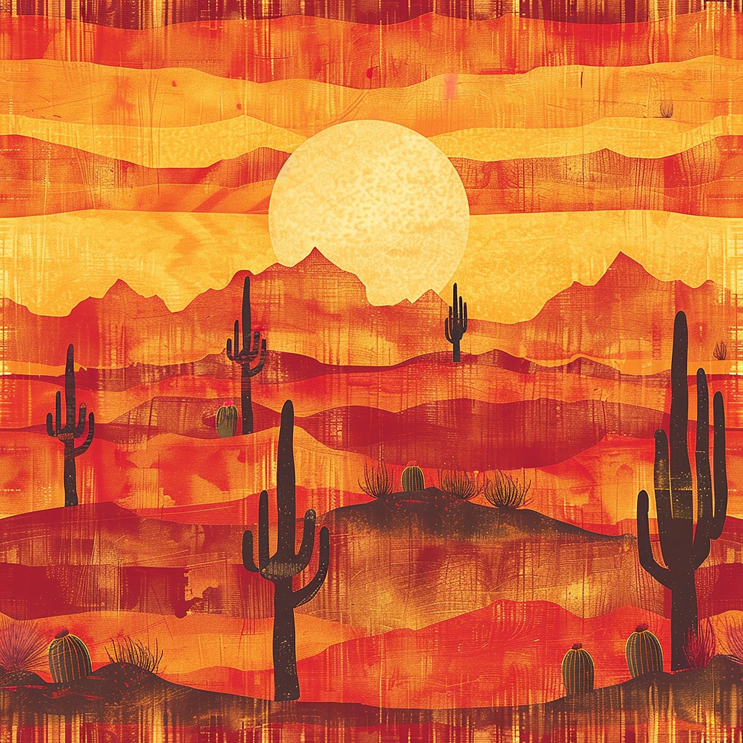 Desert Sunset - 12 Design options - - Adhesive Vinyl Wrap and 12x12 Sheets