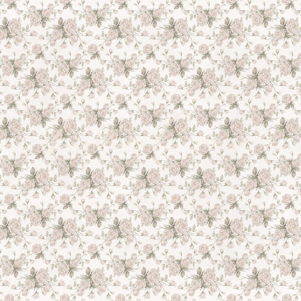 Vintage Brown Floral Collection - Adhesive Vinyl 12x12 Sheet - 12 Designs available