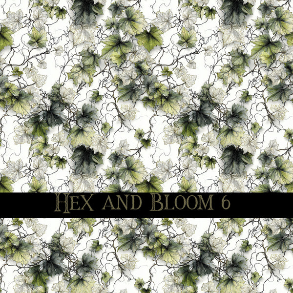 Hex and Bloom Vinyl collection- 12x12 vinyl sheets-16 designs available