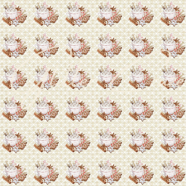 Christmas Cocoa Prints - Adhesive Vinyl Wrap and 12x12 sheet