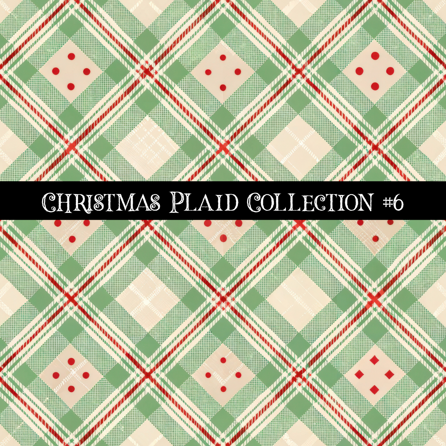 Christmas Plaid- 12x12 vinyl sheets-12 designs available