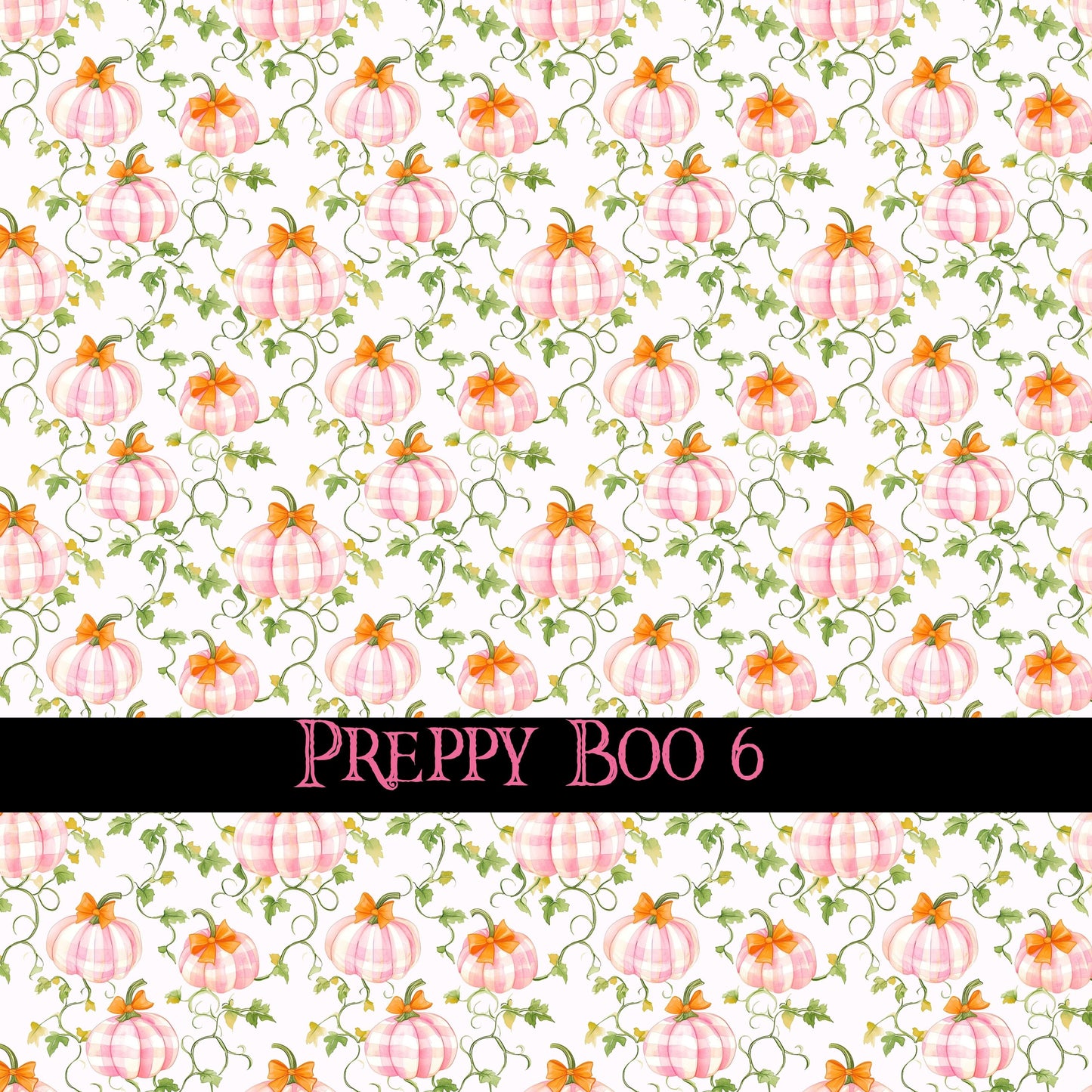 Preppy Boo collection- 12x12 vinyl sheets-10 designs available