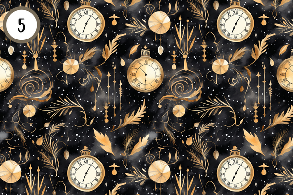 New Years Collection - Adhesive Vinyl 12x12 Sheets - 12 Design Options