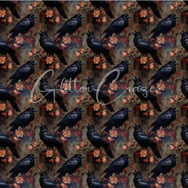 Gothic Prints - Adhesive Vinyl Wrap 12x12 Sheets- 24 Design Options