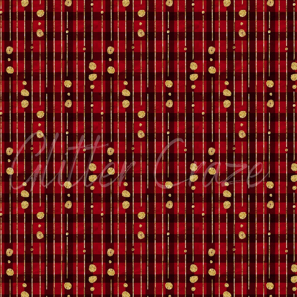 Plaid Christmas Designs - Adhesive Vinyl 12x12 Sheets