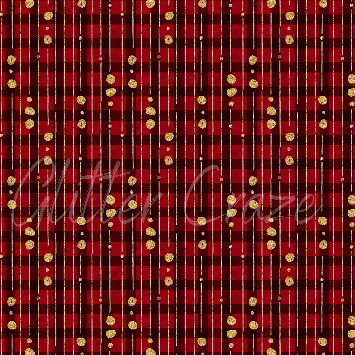 Plaid Christmas Designs - Adhesive Vinyl 12x12 Sheets