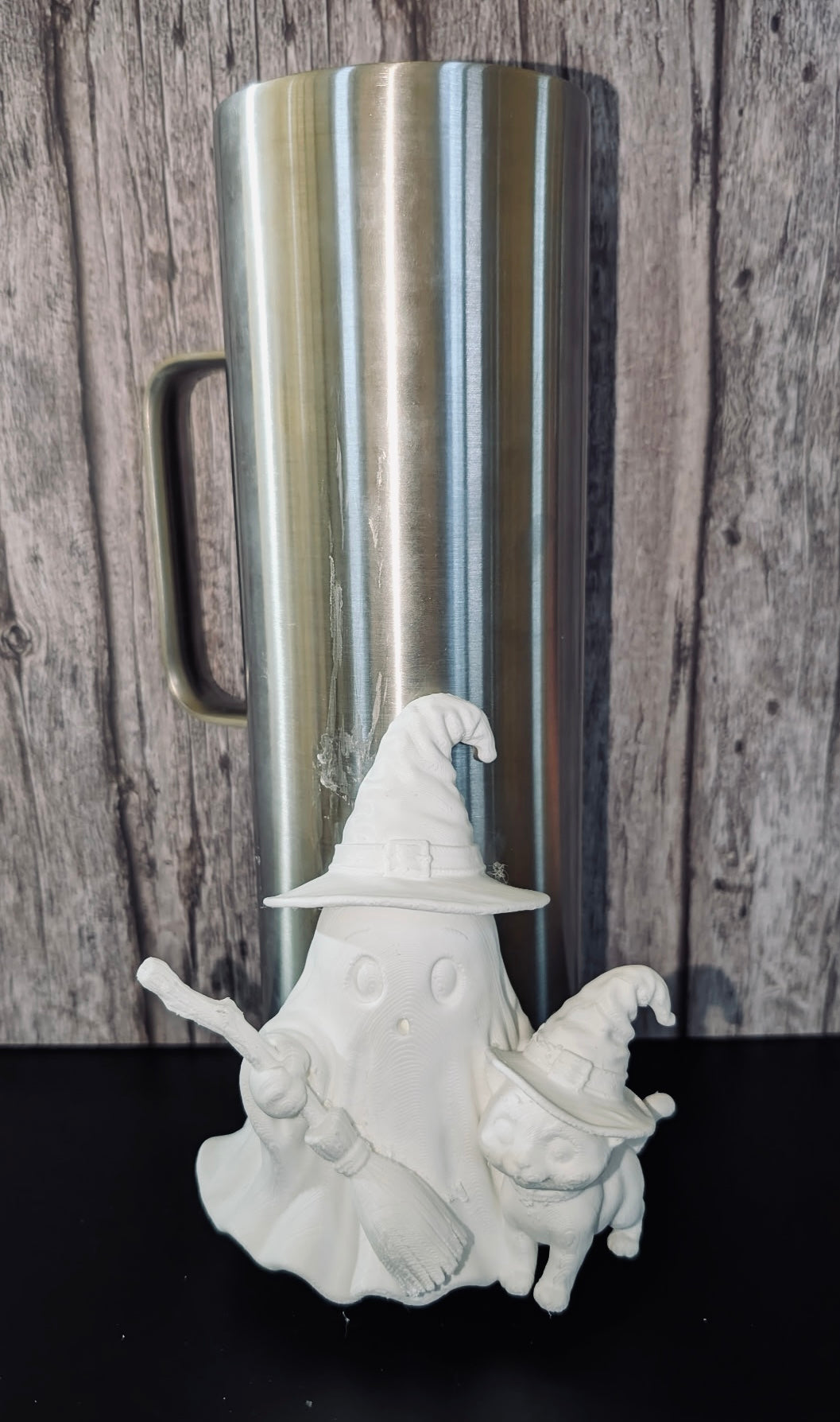 Ghost witch with cat - Tumbler Element