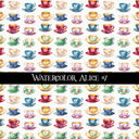 Watercolor Alice - vinyl sheets 10 (Patterns to choose from)