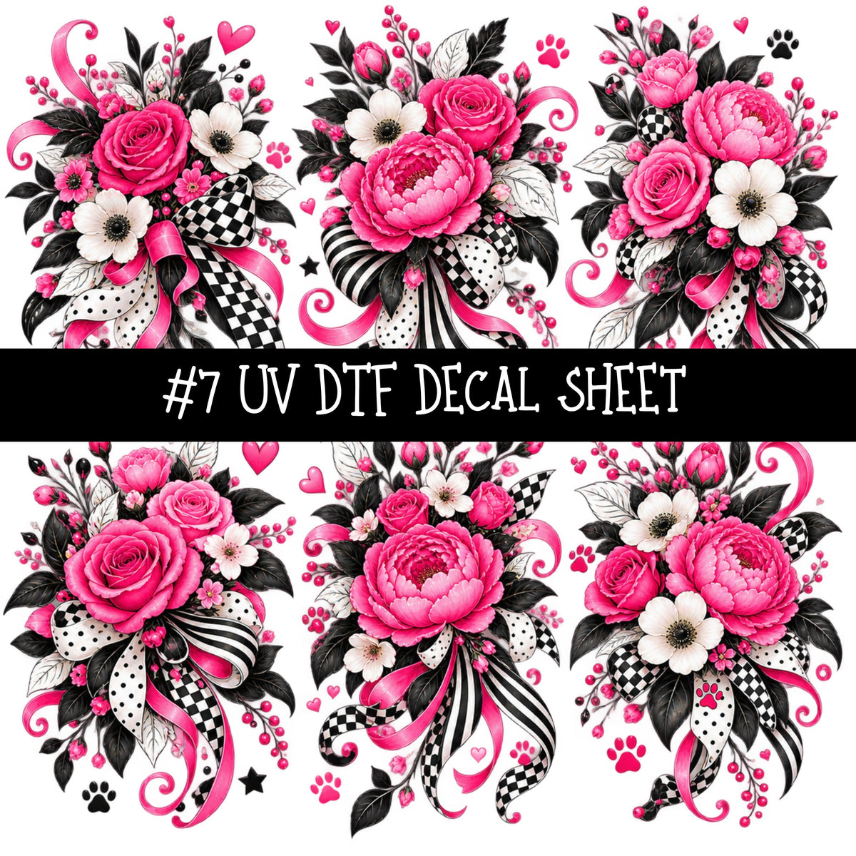 Pink Panther UV DTF Decal sheets 11 Designs available