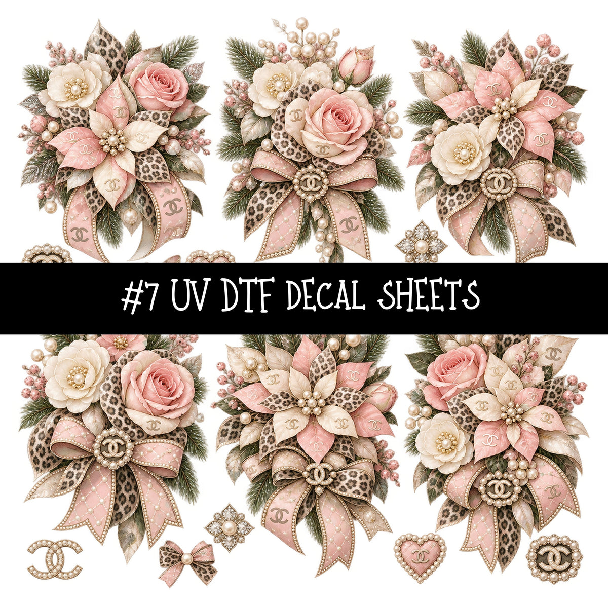 Bougie Nutcracker Chanel UV DTF Decal sheets 11 Designs available