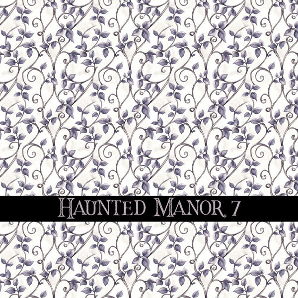 Haunted Manor Vinyl collection- 12x12 vinyl sheets-16 designs available