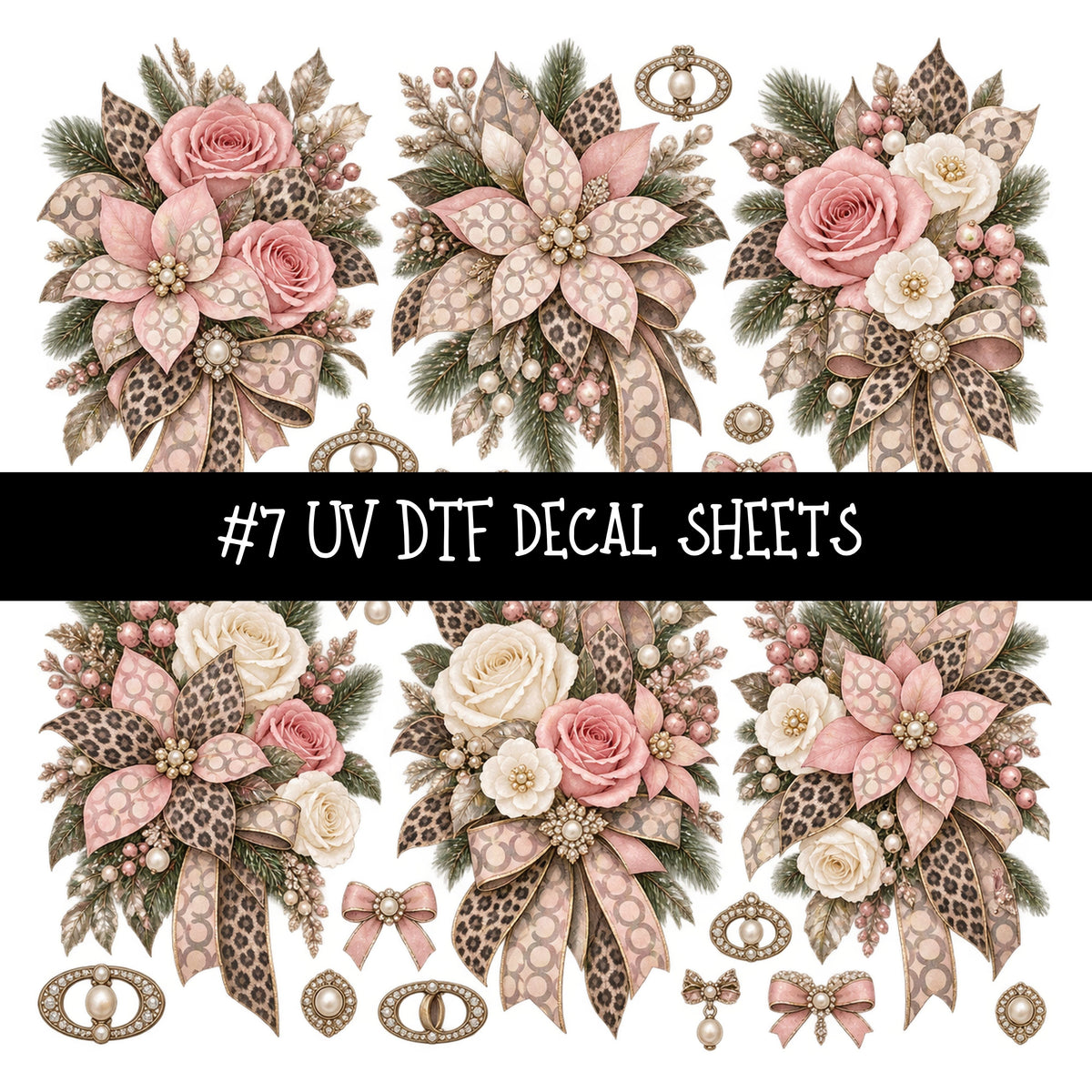 Bougie Nutcracker Coach UV DTF Decal sheets 11 Designs available