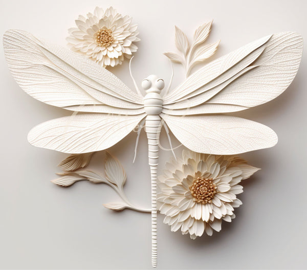 3D Dragonflies - Adhesive Vinyl Wrap - 8 designs