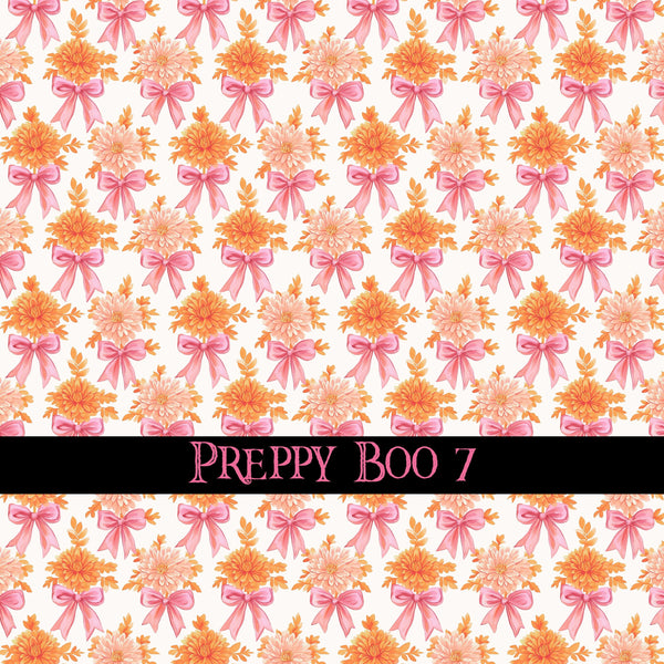 Preppy Boo collection- 12x12 vinyl sheets-10 designs available