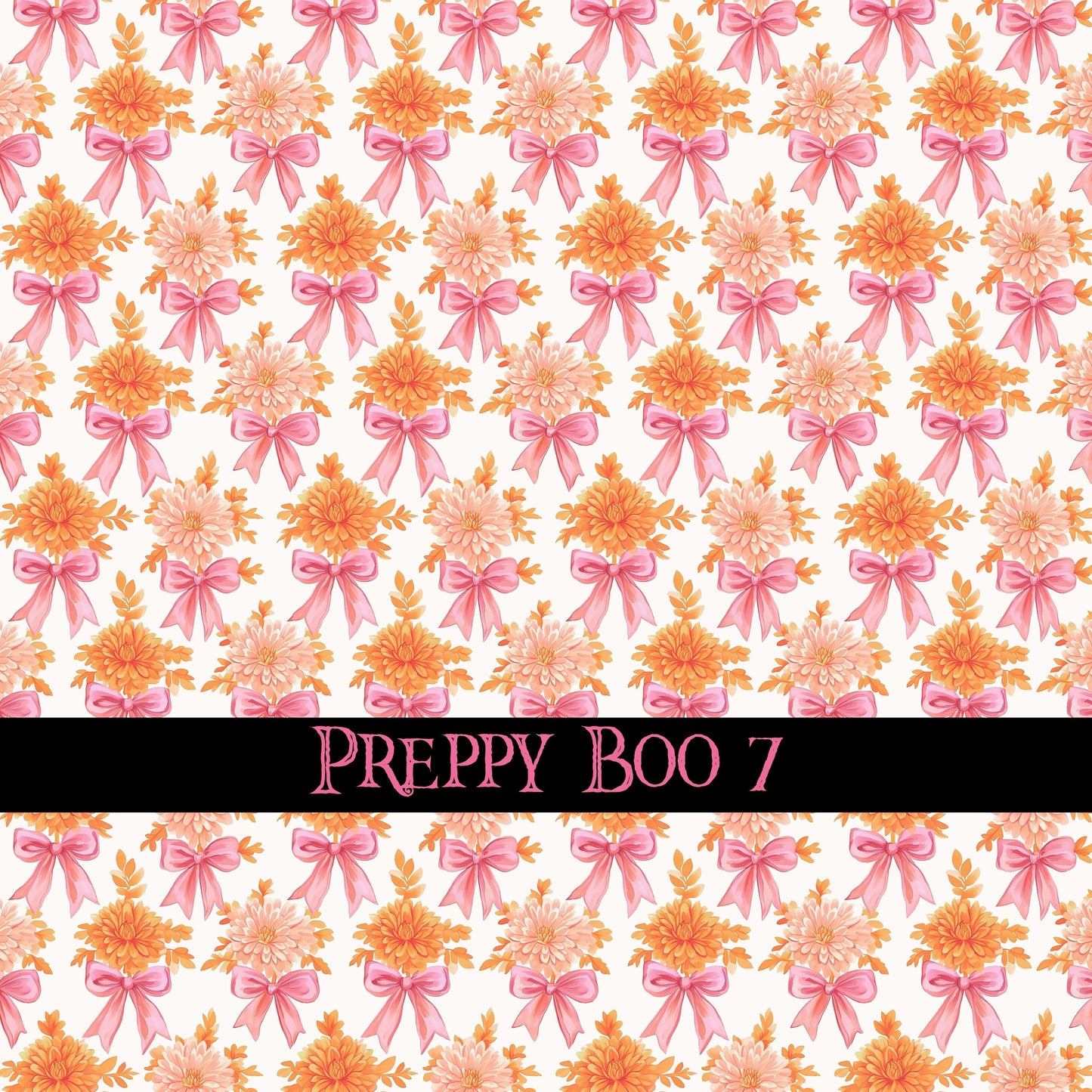 Preppy Boo collection- 12x12 vinyl sheets-10 designs available