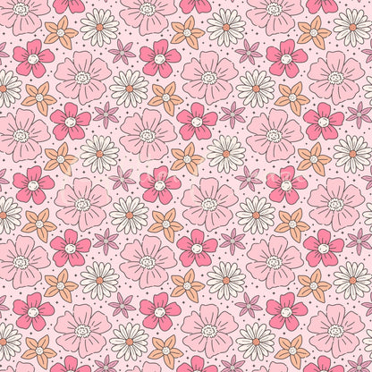 Retro Floral - Adhesive Vinyl 12x12 Sheets - 12 Design options