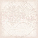 Vintage map - Adhesive Vinyl 12x12 Sheet - 12 Designs