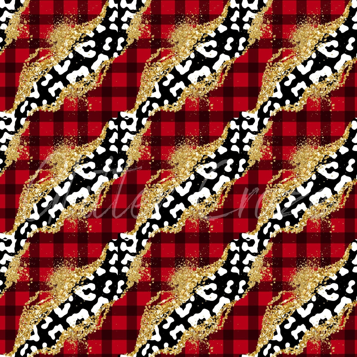 Plaid Christmas Designs - Adhesive Vinyl 12x12 Sheets