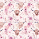 Highland Cow - Adhesive Vinyl 12x12 Sheets - 8  Designs