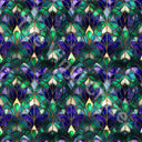 Stained Peacock - Adhesive Vinyl Wrap and 12x12 Sheets - 12 Design Options