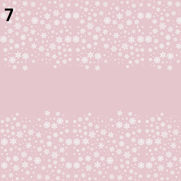 Rustic Pink Christmas Collection - Adhesive Vinyl 12x12 sheets - 20 Prints