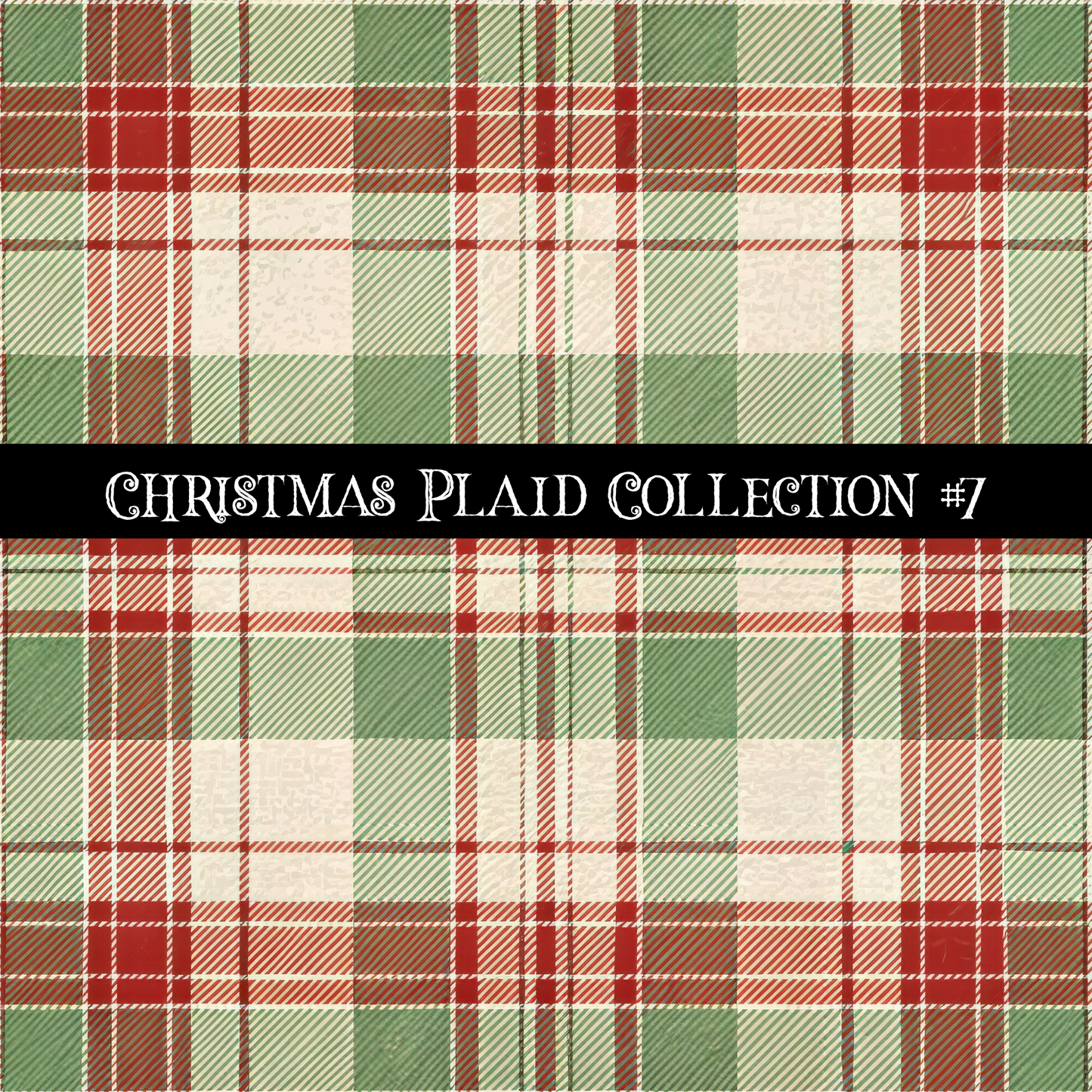 Christmas Plaid- 12x12 vinyl sheets-12 designs available