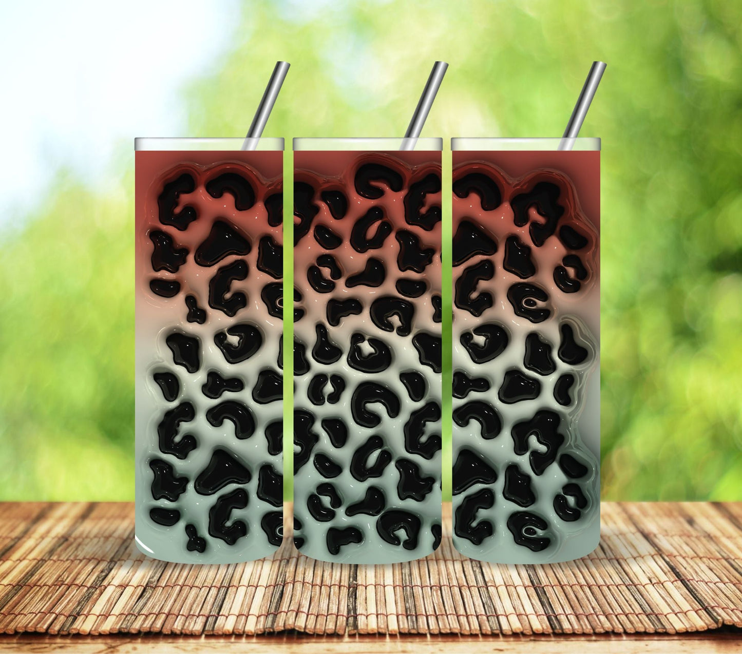 Leopard Puff - Adhesive Vinyl Wraps -12 Design options