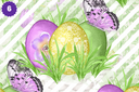 Purple Floral Easter - Adhesive Vinyl 12x12 Sheets - 16 Design Options