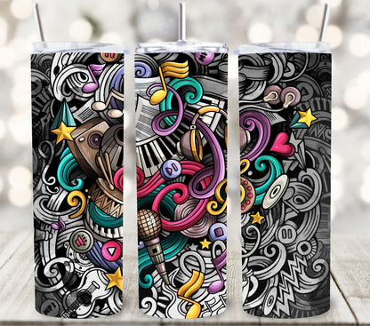 Music Notes - Adhesive Vinyl Wrap - 10 designs