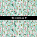 Pink Christmas Collection vinyl sheets 12 Patterns to choose from