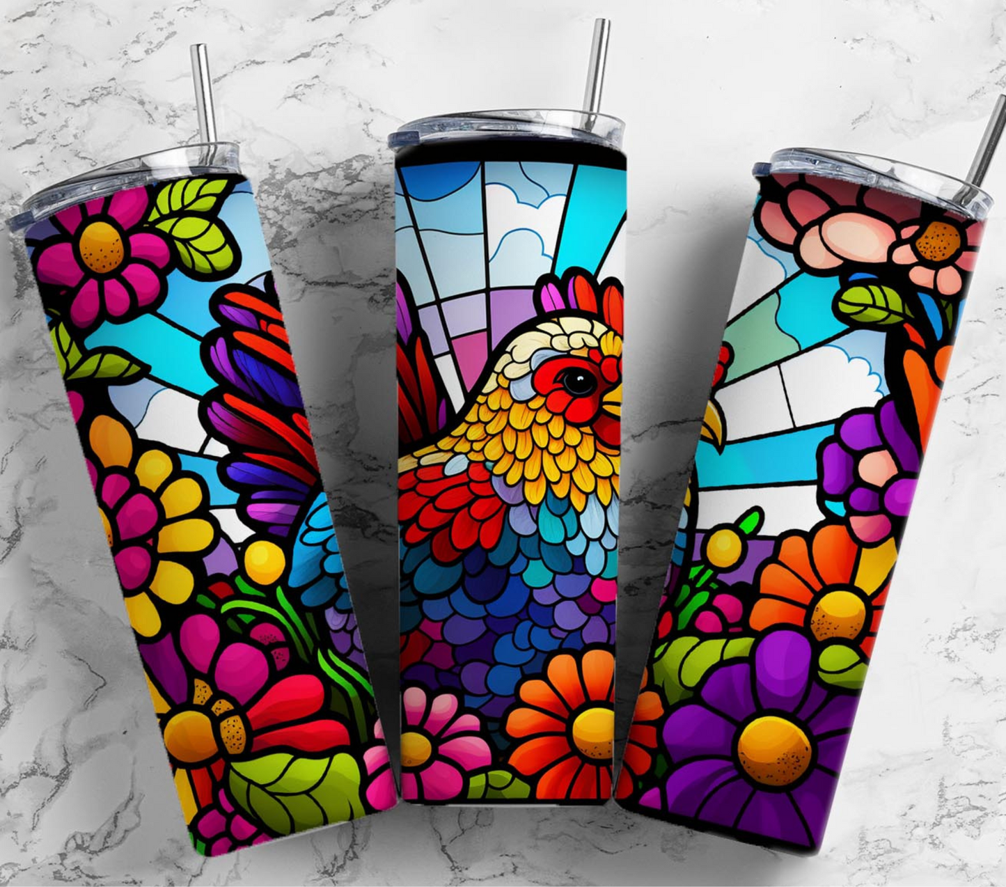 Stained Glass - Adhesive Vinyl Wraps - 30 Design Options