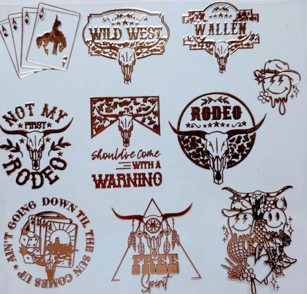 #88 Wild West available in silver and gold