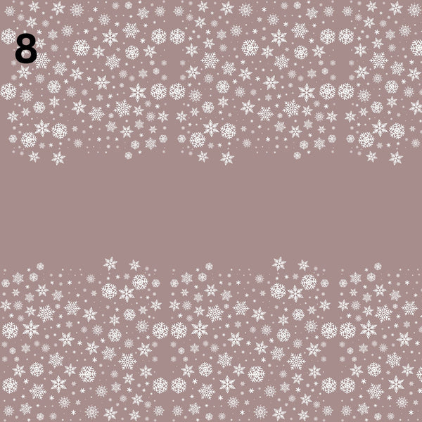 Rustic Pink Christmas Collection - Adhesive Vinyl 12x12 sheets - 20 Prints