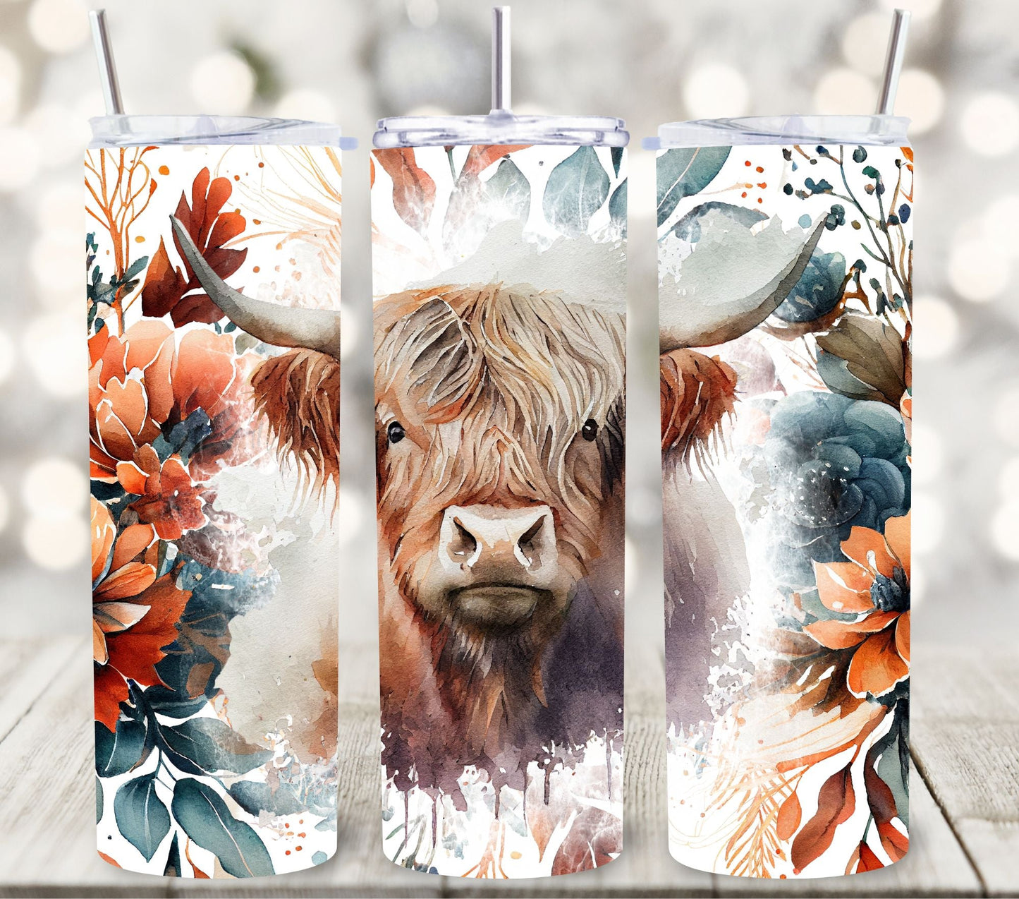 Highland Cow - Adhesive Vinyl Wrap - 6 Designs