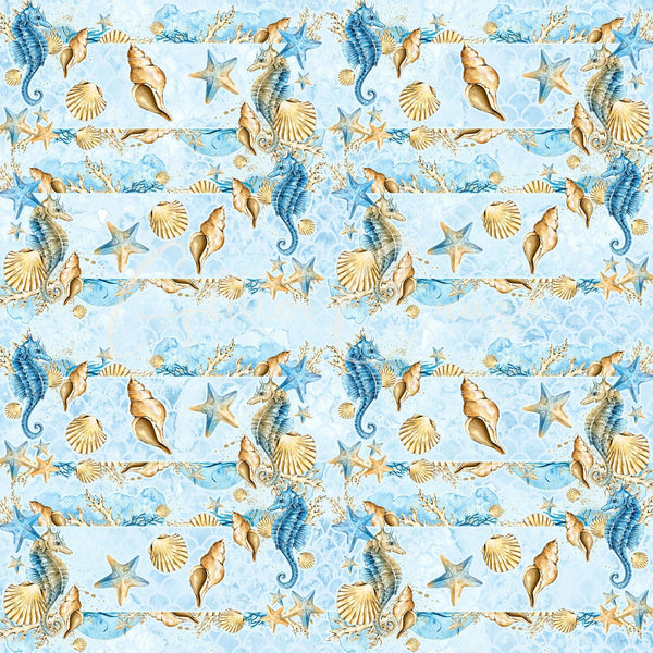 Salt and Sea Collection - Adhesive Vinyl 12x12 Sheets- 14 Design Options