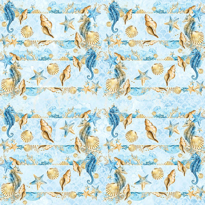 Salt and Sea Collection - Adhesive Vinyl 12x12 Sheets- 14 Design Options