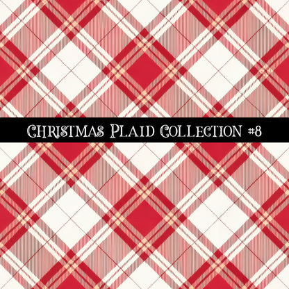 Christmas Plaid- 12x12 vinyl sheets-12 designs available