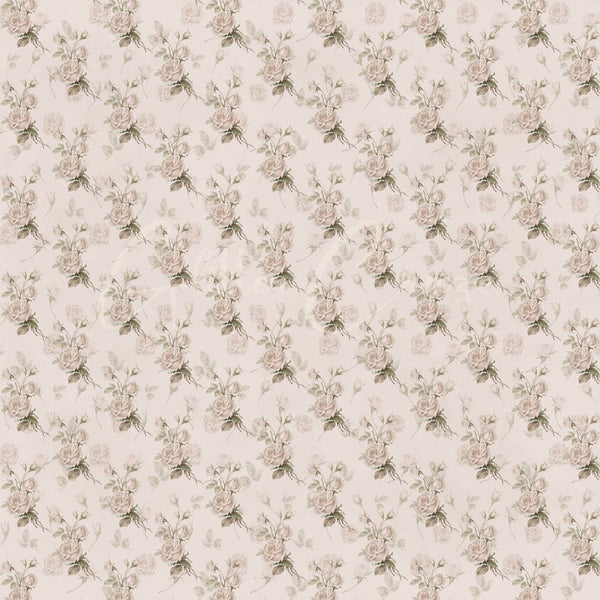 Vintage Brown Floral Collection - Adhesive Vinyl 12x12 Sheet - 12 Designs available