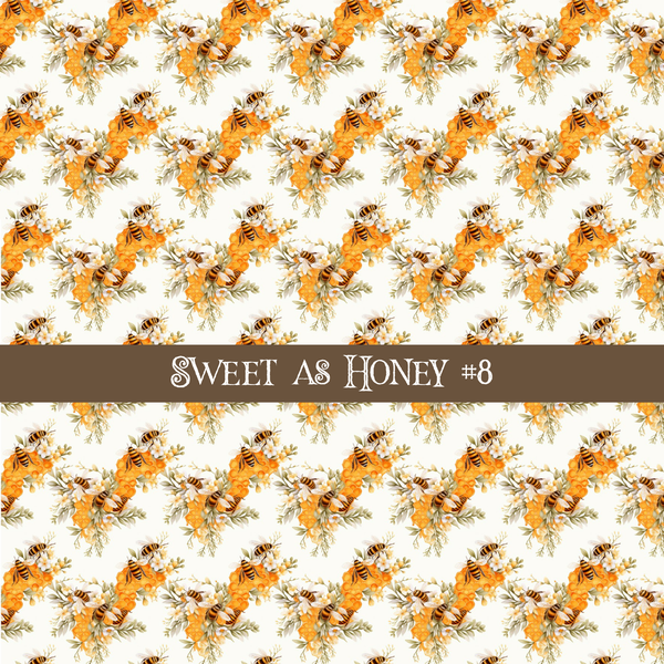 Sweet as Honey - vinyl sheets 10 (Patterns to choose from)