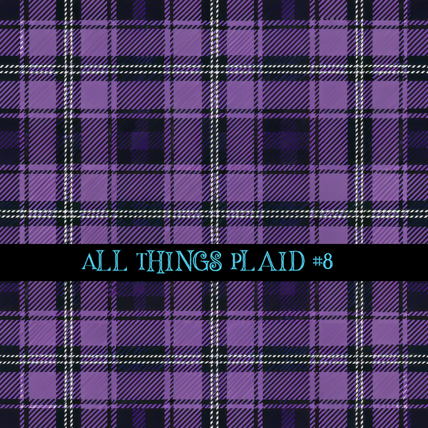 All Things Plaid- 12x12 vinyl sheets-12 designs available