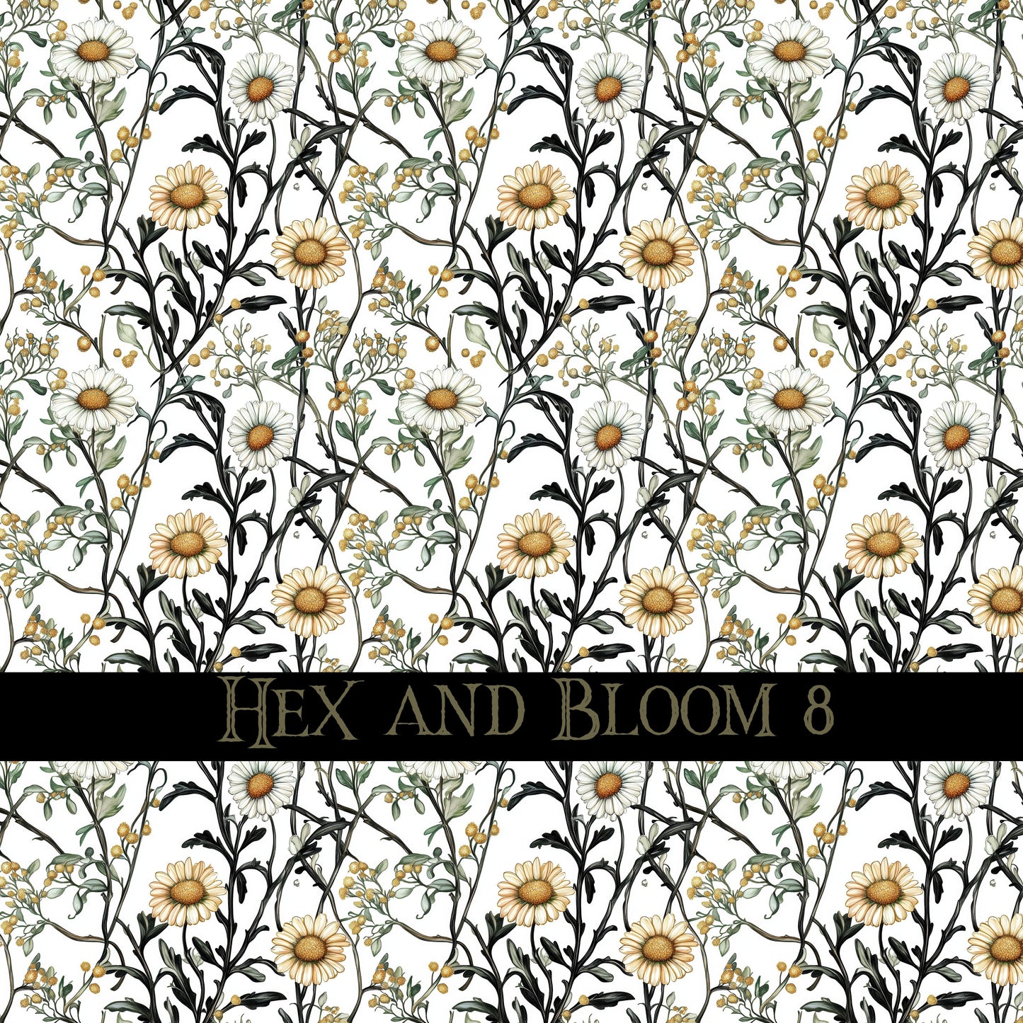 Hex and Bloom Vinyl collection- 12x12 vinyl sheets-16 designs available