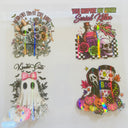 #167  Holographic Halloween 4 inch decals x4